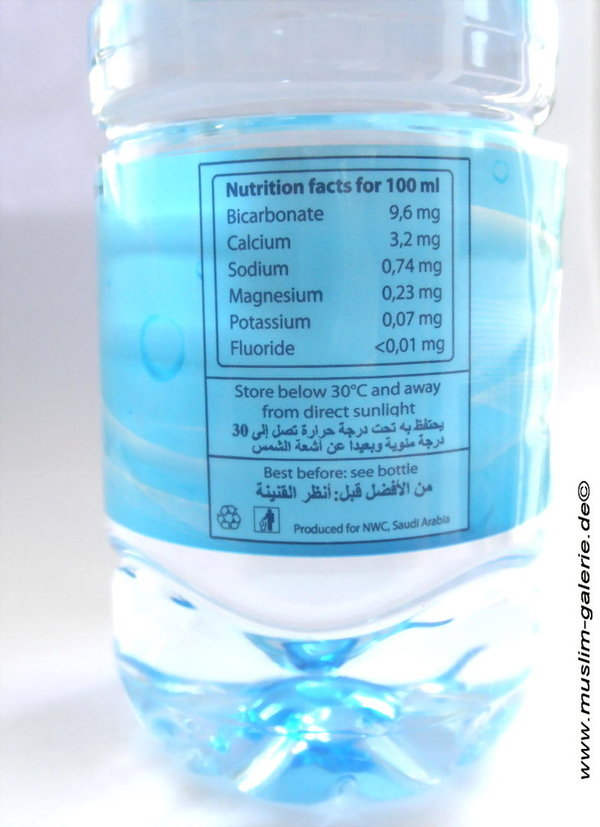 Zamzam water from Mecca wells 500 ml original