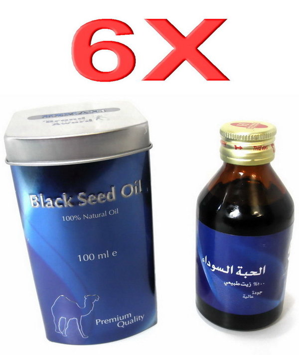 6 X HEMANI Schwarzkümmelöl Nigella Sativa Öl